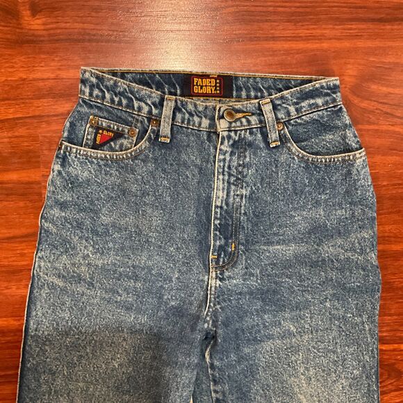 Vintage Y2K Retro 90s Faded Glory High Waist Mom Jeans Size 8 – 100% Cotton - Picture 11 of 13